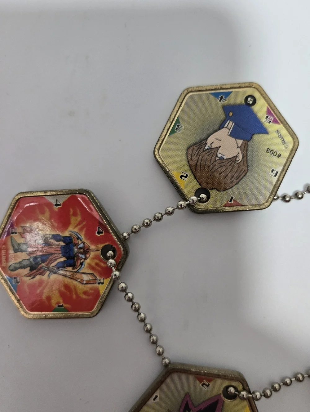 Lot of Vintage Yu-Gi-Oh Hexors Battle Tiles Medallions Metal Pendants Takahashi